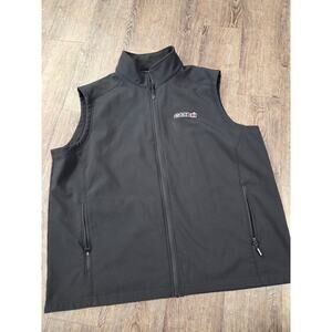 Case IH Men's Black Fleece Lined Full Zip Vest Size 2XL